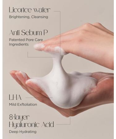 ACWELL Licorice pH Balancing Pore Cleansing Gel Foam - Gentle Hypoallergenic Facial Cleanser for Clear Skin Deep Pore Cleaning with Licorice Extract & LHA 5.4 fl. oz - Buy Online on GoSupps.com