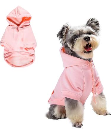 Furryilla Pet Clothes: Dog Hoodies Sweatshirt with Hood and Pockets (M Pink) - Medium Pink Dog Hoodie - Buy Online on GoSupps.com