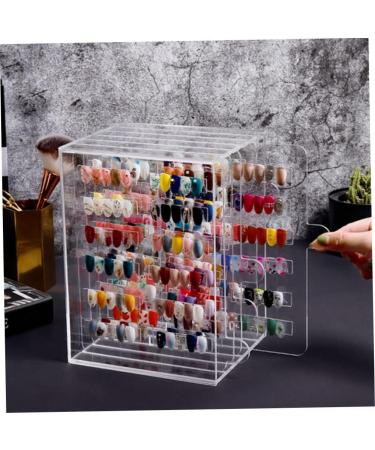 Nail Art Display Stand Nail Tips Acrylic Storage Box with 5 Movable Layers Manicure Tool - Buy Online on GoSupps.com