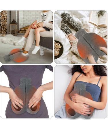 2L Foot Warmer & 2-in-1 Hot Water Bottle - Fluffy Cover for Adults & Kids | Ideal Heat Bottle for Cozy Feet & Bedtime Comfort - Buy Online on GoSupps.com