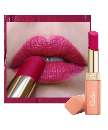 Oulac Magenta Creamy Matte Lipstick  Soft Satin Finish Lipsticks for Women with Moisturising Formula  Rich Color  Highly Pigmented Enriched with Rose Oil  Vegan & Cruelty-Free| 3.6g (Y03) Addicted to Love (Y03)