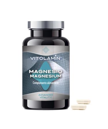 Magnesium VITOLAMIN 200 Vegetarian Capsules | 100% Natural Pure Magnesium Citrate Supplement | Essential for Muscles and Nerves