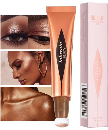 Stick WateWand for Cheeks | Makeup Creamy Texture Highlighting Shade Makeup with Air Cushion Applicator Hondony High Gloss Liquid 04# - Buy Online on GoSupps.com