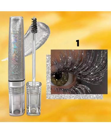 Sparkling Glitter Mascara | 5g Water-Resistant Volume Treatment - Lengthening Smudge-Proof Mascara | For Sensitive Eyes Women Mothers Girlfriends Evenings Weddings - Buy Online on GoSupps.com