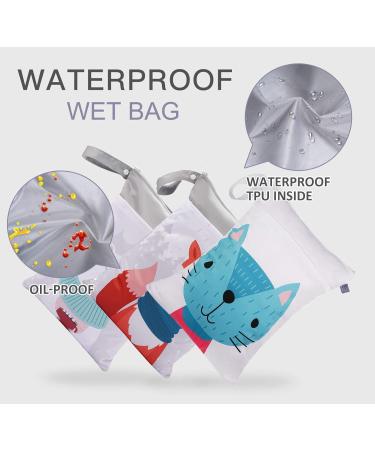 Seaur Naspasche Kita Large Dry Wet Bag - Waterproof Washable Reusable Baby Diaper Organizer for Travel Sports & Pool | 30x40cm - Buy Online on GoSupps.com