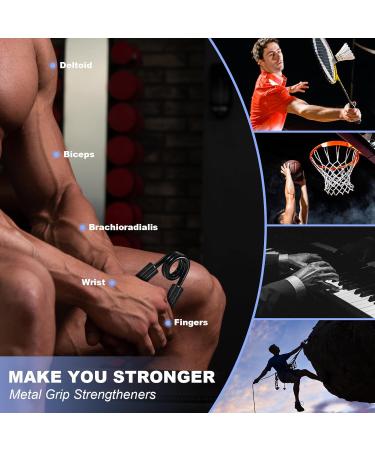 Hand Trainer | ECCOGREAT Stainless Steel Grip Strength Trainer | 3pcs Black | Enhance Forearm Strength and Grip Power - Buy Online on GoSupps.com