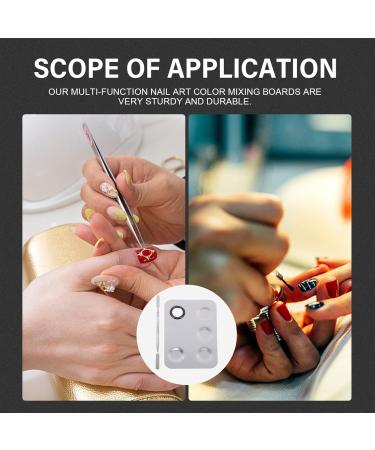 Buy Nail Art Display Boards Set - Rustproof Steel Pallet Nail Stand for Makeup Colors | Malpot Manicure Indicator - 15x10x0.5cm Silver | International Shipping - Buy Online on GoSupps.com