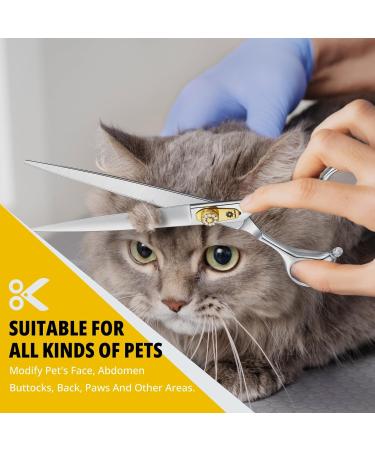 Dream REACH 8 Dog Fur Scissors - Ergonomic 440C Stainless Steel Shears for Dogs & Cats - Professional Adjustable Dog Hair Shears - Buy Online on GoSupps.com