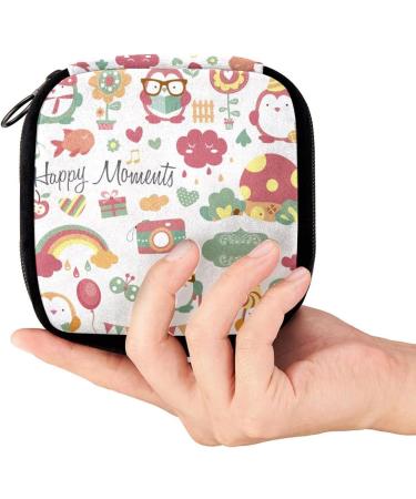 GIAPB Period Bag- Sanitary Napkin Storage & Makeup Pouch, Animals Bird Color1070 - Buy Online on GoSupps.com