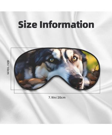 Husky Dog Pattern Eye Mask - Soft Sleep Eye Cover for Travel & Napping | Best Eyeshade for Women & Men - Buy Online on GoSupps.com