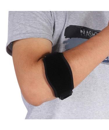 Adults Sports Elbow Support Brace - Tennis & Basketball Protector Strap for Tennis Elbow Relief (Blue - Buy Online on GoSupps.com