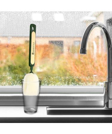 Bottle Brush Sponge | Long Handle Sponge Bottle Brush | Washing Scrubber Cleaner Kitchen Supplies for Baby Bottles Water Bottles Milk Cup Pot Pearl White - Buy Online on GoSupps.com