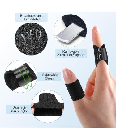 Thumb Finger Splints - 5pcs Stabilizer Brace & Sleeves for Arthritis & Broken Finger Support - Buy Online on GoSupps.com