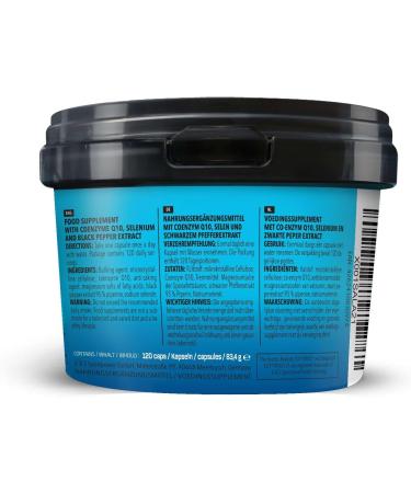 Buy BODYLAB24 Coenzyme Q10 Vegan Capsules - 200mg 120 Veg Caps Enriched with Selenium & Black Pepper Extract - 100% Vegan Daily Portions - Buy Online on GoSupps.com