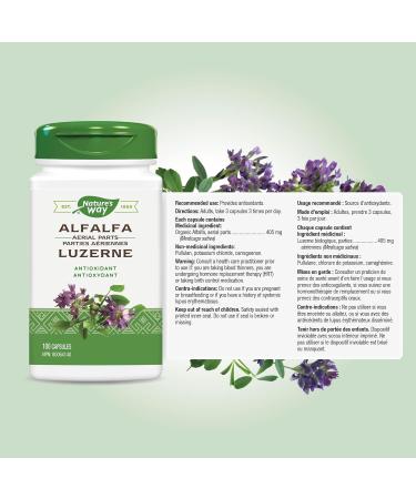 Nature's Way Alfalfa Leaves / 100 Caps - Buy Online on GoSupps.com