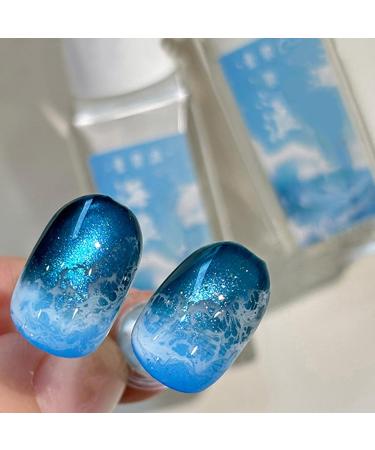 Gel ondul blanc Diffusion d'expression de marbre faire soi-m me belle couleur d'ongle motif de trou de bulle d'air longue queue | Convient pour un usage professionnel D fi d butant Home Studio - Buy Online on GoSupps.com