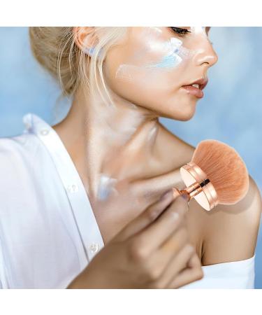 Telooco Extra Large Setting Powder Brush Rose Gold Kabuki Brush Soft Mushroom-Shaped Bronzer Brush Blush Brush for Face Body Foundation Lotion Loose Powder Applicator - Buy Online on GoSupps.com