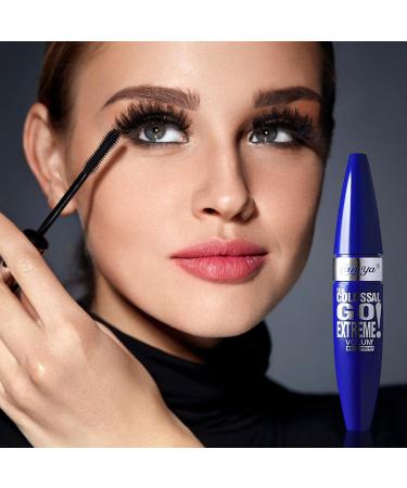 Colorful Mascara Lasting Waterproof Natural Charming Mascara - Yellow Pink Blue Anti-Fade 4D Eyes Makeup for Party Cosplay Halloween Performance - Buy Online on GoSupps.com