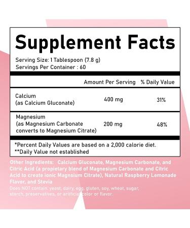 Outback Naturals CalMag High Absorption Powder Supplement - Lemon Raspberry Flavor 16.5 oz - Buy Online on GoSupps.com