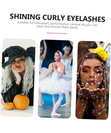 ABOOFAN 9 Pairs Beautiful Halloween Face Eyelashes Halloween Charming Ladies Eyelash Thick Fake Eyelashes Lashes Natural Look Dense Eyelashes Purple Mascara 3d Cosplay Extend - Buy Online on GoSupps.com