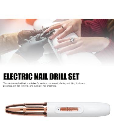 Electric Nail File Set Easy Operation Multi-purpose 4.2V 15 000RPM Electric Nail Drill Set for Home (Narootei5sa36krfe-11) - Buy Online on GoSupps.com