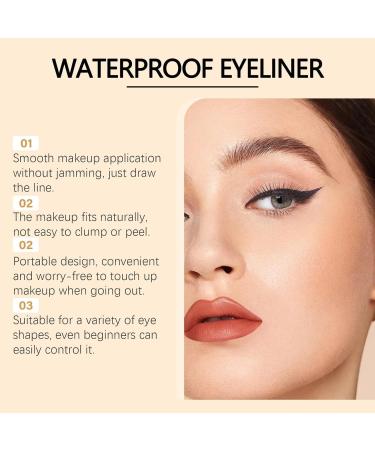 Sinye Eyeliner Pencil Double Sharp Eye Pencil 24 Hours Waterproof Eyeliner 2in1 Accurate Clothing and Eyebrow Pencil Smooth and Easy to Color No Smudging Bronze - Buy Online on GoSupps.com