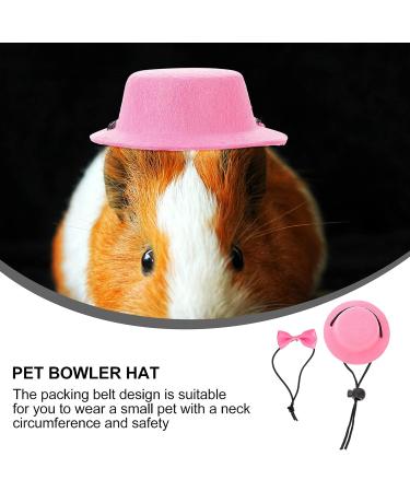 Balacoo Hamster Hat and Bowtie - Cool Pet Outfit for Small Animals Such as Rats, Guinea Pigs, and Ferrets - Pink - Buy Online on GoSupps.com