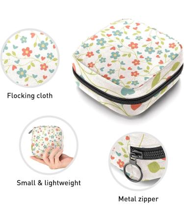 Women's Portable Period Kit - Floral Pattern Storage Bags for Feminine Products | Bonds Storage Bags for Girls - Buy Online on GoSupps.com