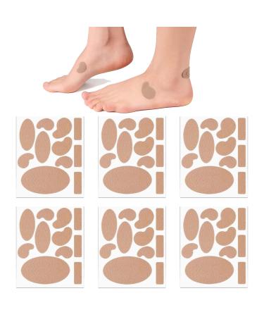 Moleskin Adhesive Pads Durable Moleskin Padding Feet Heel Pads Stickers Prevention Pads 11 Shapes(66 Pcs)