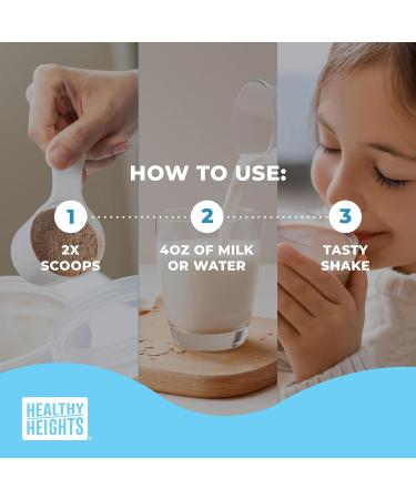 Buy Healthy Heights Grow Daily 3+ Shake Mix - Chocolate Protein Powder for Kids | Pediatrician Developed High Protein Vitamins & Minerals | 7 Servings - International Shipping Available - Buy Online on GoSupps.com