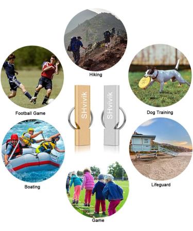 SHvivik Emergency Whistle 2PCS - Premium Safety Survival Whistles for Outdoor Activities - Buy Online on GoSupps.com