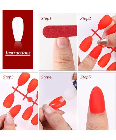 288 Pieces Extra Long Press on Nails 12 Solid Colours Ballerina False Nails Full Cover Fake Nails Artificial Nail Tips for Women Girls (Ballerina Nails) - Buy Online on GoSupps.com