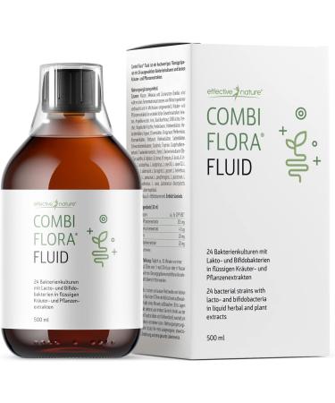 Combi Flora Fluid - 500ml Liquid Probiotics & Herbal Mix | 100% Natural Ingredients | Effective Nature - International Shipping Available - Buy Online on GoSupps.com