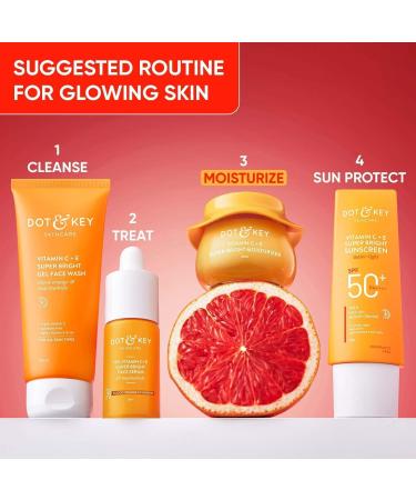 Do.t & Ke.y Vita.min C + E Sorbet Super Bright Moisturizer For Face | Vitamin C Face Moisturizer|Reduces Skin Dullness|Oil Free & Lightweight | For All Skin Types | 60ml 2.02 fl. oz. - Buy Online on GoSupps.com