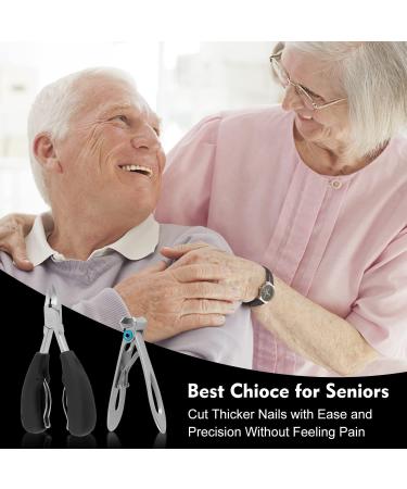 SZCSHOOL Long Handle Toenail Clippers for Thick Nails - Easy Hold, Labor-Saving, Sharp Clippers for Seniors & Adults - Buy Online on GoSupps.com