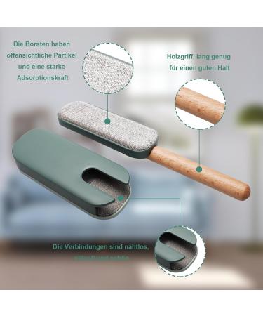 Eco-Friendly Cat Hair Remover Brush | Reusable Lint Removal Tool for Clothing & Pet Hair - Green - Buy Online on GoSupps.com