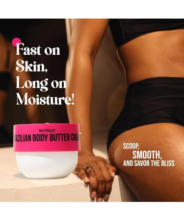 Nutrius Brazilian Body Butter Cream - Coco + Berry Bliss (2 x 6 FL OZ) - Buy Online on GoSupps.com