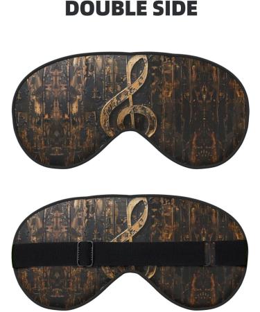 SSIMOO Music Symbol Sleep Mask | Adjustable Breathable Eye Mask for Comfortable Sleep | International Shipping - Buy Online on GoSupps.com