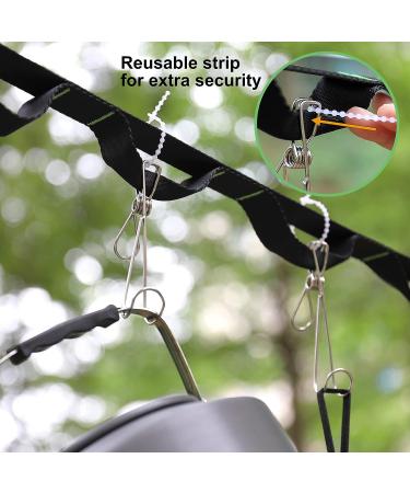 Ayaport 25FT Campsite Storage Strap with 20 Loops and 12 Hooks - Camping Lanyard and Tent Organizer for Camp Kitchen Accessories - Buy Online on GoSupps.com