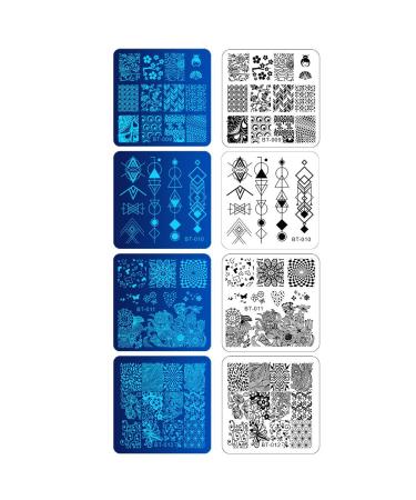 Biutee Nail Stamping Plates Set - 12pcs Image Plates with Stamper, Scraper, and Storage Bag - Nail Art Stencil Tool Kit - 14 Piece Set - Buy Online on GoSupps.com