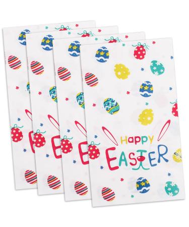 WDF 100Pack Easter Napkins Disposable Paper Napkins- 3 Ply Premium Quality Easter Paper napkins Soft Happy Easty Party napkins Easter Eggs Design for Easter Weddings Parties Easter - 100PCS