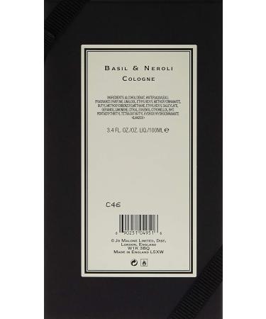 Jo Malone Jo Malone Basil & neroli by jo malone for unisex - 3.4 Ounce cologne spray 3.4 Ounce 3.4 Fl Oz (Pack of 1) - Buy Online on GoSupps.com