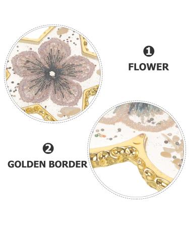 Baluue Star Shaped Nail Art Palette - Resin Mixing Plate with Golden Edge | Professional Manicure Tool for Nail Polish & Color Mixing - Buy Online on GoSupps.com
