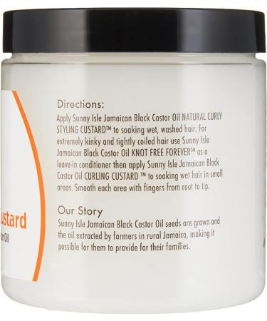 Sunny Isle Jamaican Black Castor Oil Natural Curly Styling Custard 236ml - Buy Online on GoSupps.com