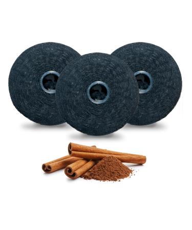 Xlent Expandable Floss Treated Activated Charcoal Xylitol Natural Based Wax (Cinnamon Pack of 3 (Refills Only))