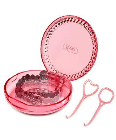 Dnom dinos Retainer Box portable denture dinner Spangendose Aligner Aligner Storage Box orthodontic dental case with 2 pieces of aligner distance tools - Buy Online on GoSupps.com