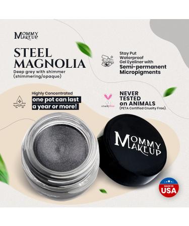 Mommy Makeup Stay Put Gel Eyeliner - Waterproof, Smudge Proof, Long Wearing Cream Eyeliner in Steel Magnolia Shade - Buy Online on GoSupps.com