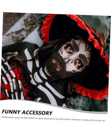 Healvian 5 Sets Beard Dress up DIY Fake Mustache False Mustache Pirate Cosplay Prop Self Adhesive Beard Plush 20.00X13.00X0.50CMx5pcs Multix5pcs - Buy Online on GoSupps.com