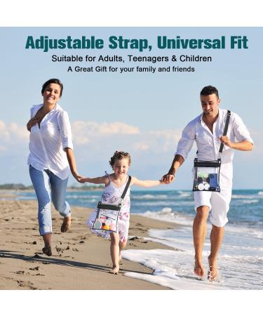 Clear Stadium Approved Crossbody Bag - Transparent PVC Messenger Purse for Concerts & Events - Buy Online on GoSupps.com