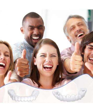 4-Piece Plug-In Dentures - Whiten & Brighten Your Smile | Unisex False Teeth for Imperfect Smiles - Buy Online on GoSupps.com